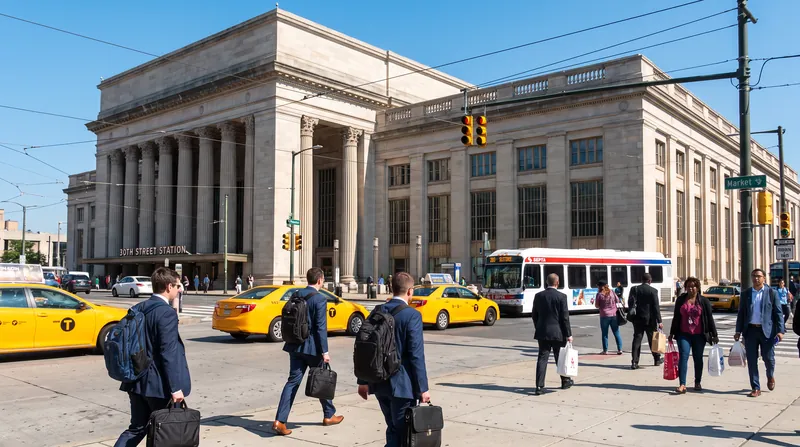 Proximity to the 30th Street Station transit hub was a key factor in the company's decision to relocate.
