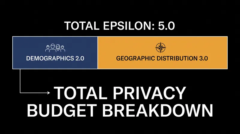 Data scientists must allocate fractions of their total epsilon budget across multiple queries to prevent cumulative privacy loss.