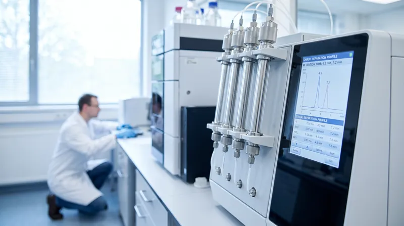 Chiral chromatography allows chemists to physically separate left- and right-handed molecules, a process that is notoriously difficult due to their identical physical properties.
