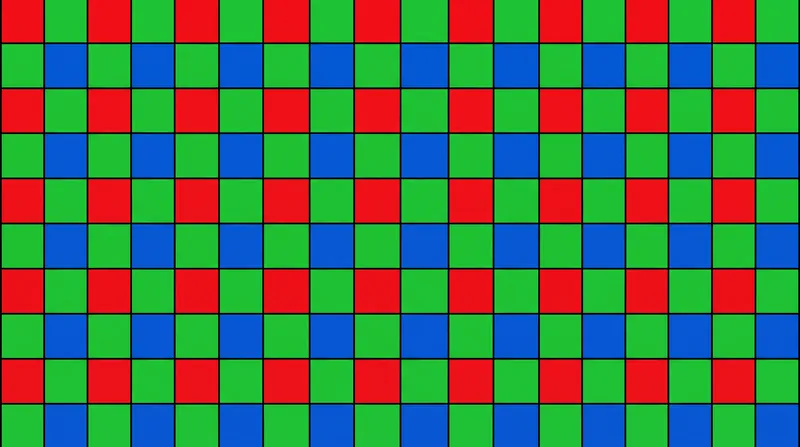 The Bayer pattern doubles the number of green filters to mimic the human eye's natural luminance sensitivity.