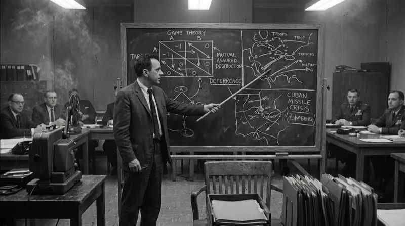 Herman Kahn developed the escalation ladder at the RAND Corporation and Hudson Institute to structure Cold War nuclear deterrence.