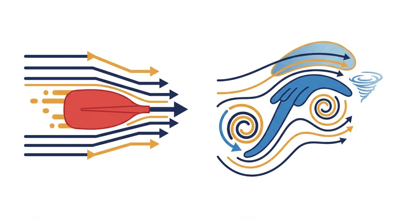 While novices rely on drag-based paddling, elite athletes use their hands as hydrofoils to create pressure differentials.