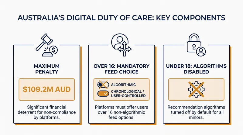 Key provisions of the proposed Digital Duty of Care legislation.
