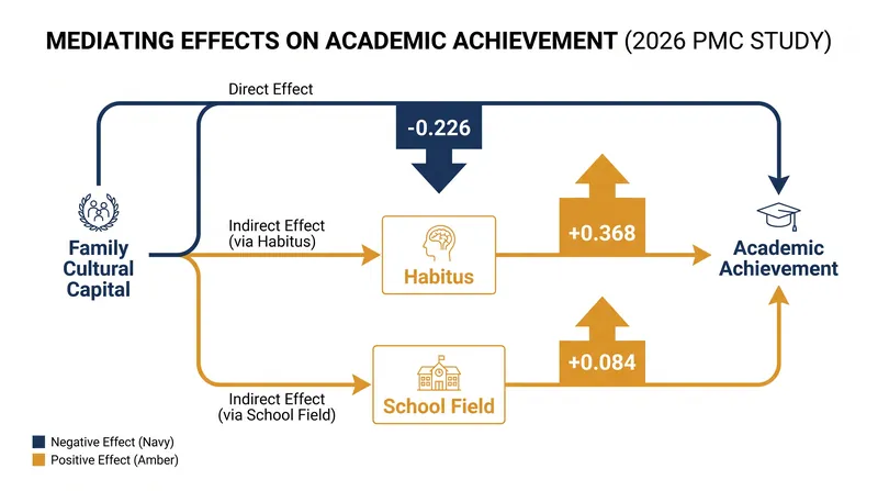 A 2026 study of 2,929 undergraduates demonstrated that cultural capital only improves performance when converted into an adaptive habitus.