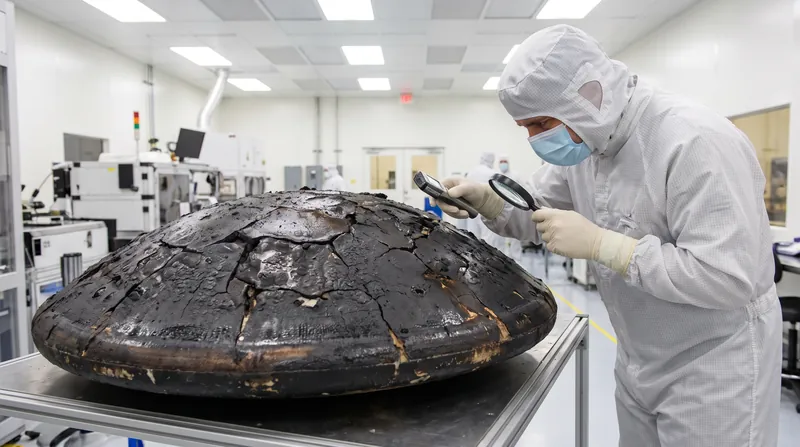 Ablative shields survive extreme heat by intentionally vaporizing, requiring complete replacement after every mission.