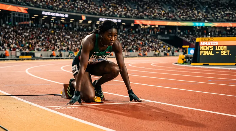 The 100-millisecond false start threshold in sprinting represents the absolute floor of human reaction time.