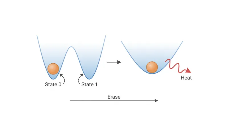 In 2012, researchers used an optical tweezer to trap a glass bead, experimentally proving the heat cost of erasing a single bit.