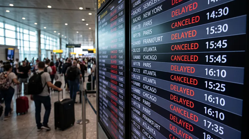 Airlines faced massive logistical backlogs as aircraft and crews were left out of sequence.