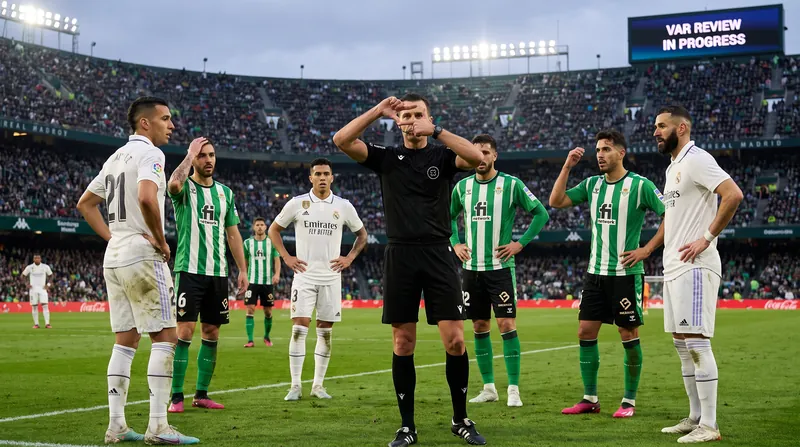 The VAR room utilized the sensor data to confirm an offside position at the beginning of the attacking sequence.