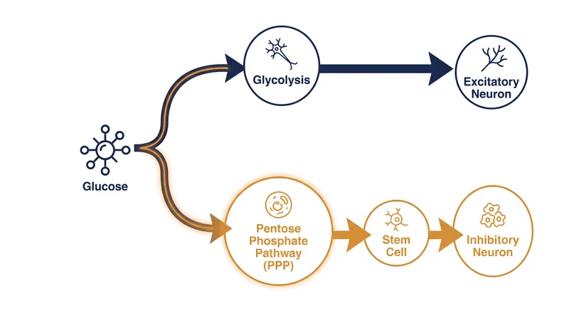 How glucose metabolism actively steers the types of neurons produced by radial glia.