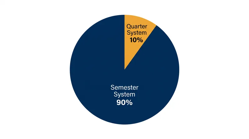 Approximately 90% of U.S. colleges and universities operate on a semester calendar.
