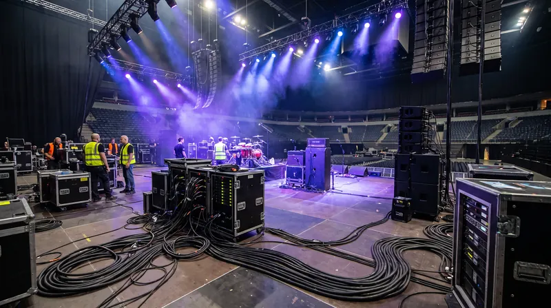 Differential amplification allows live sound engineers to run analog cables over massive distances without interference.