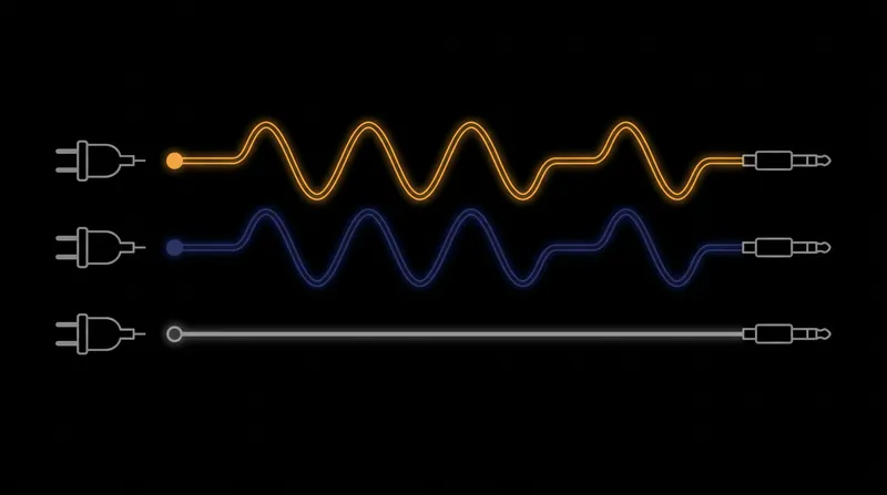 The audio source inverts the phase of the cold signal before transmission.