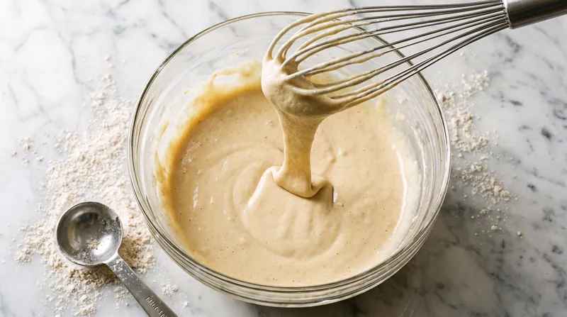 Whole-food batters require careful moisture balancing to avoid becoming gummy or dense.