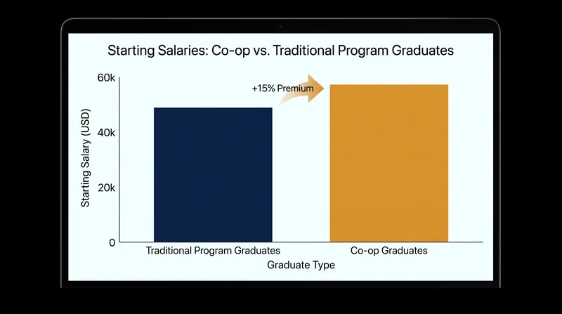 Co-op graduates frequently command higher starting salaries due to their verified industry experience.
