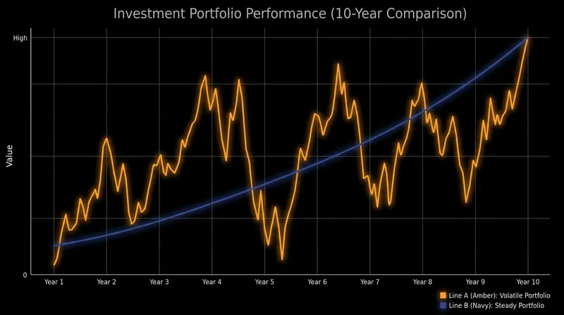 Two portfolios can achieve the identical absolute return while subjecting the investor to vastly different levels of risk.