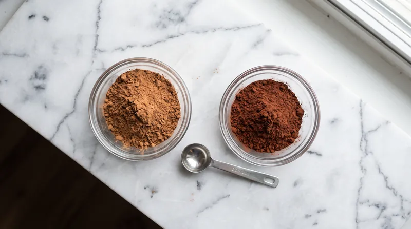 Natural cocoa powder provides the acid needed to activate baking soda, while alkalized Dutch-process cocoa does not.