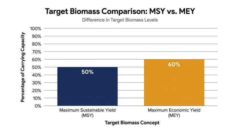 Managing for Maximum Economic Yield leaves more fish in the water, providing a buffer against environmental shocks.