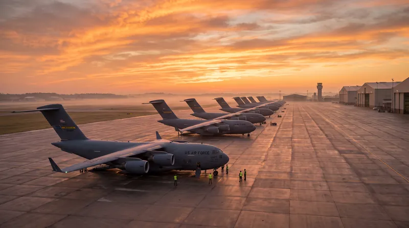 Airlift provides the immediate first 10 percent of combat power, delivering personnel and time-sensitive supplies.