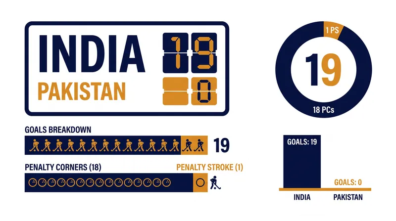 A statistical breakdown of India's dominant quarter-final performance.
