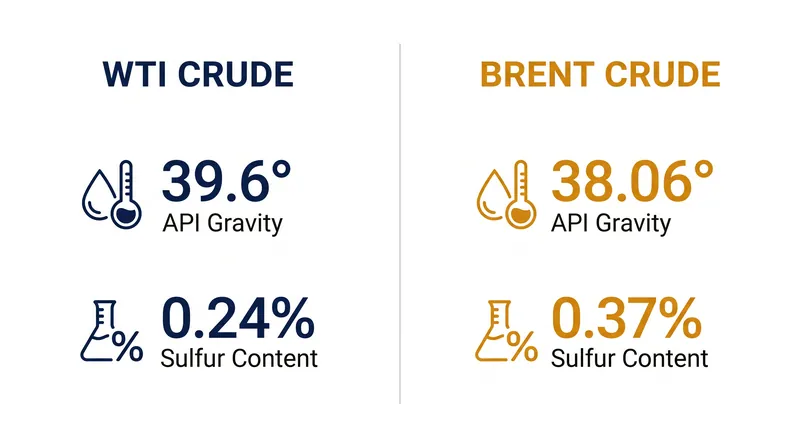 WTI's lighter, sweeter composition requires less refining to produce high-value distillates compared to Brent.