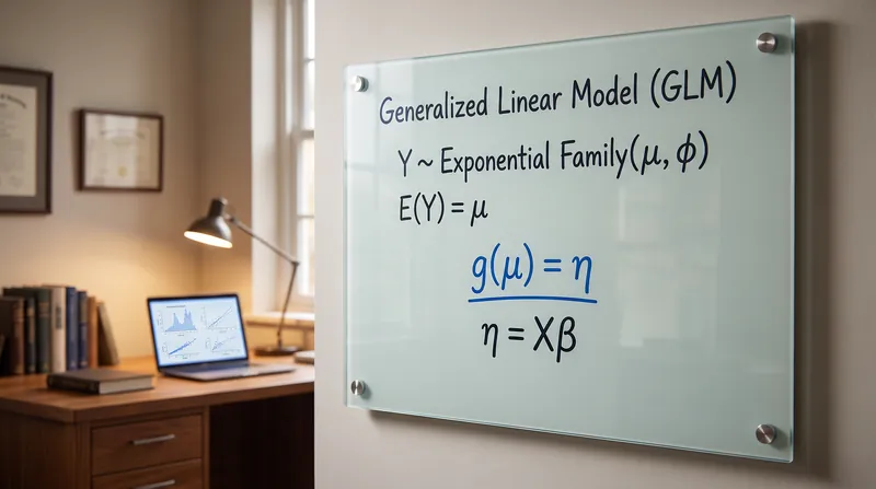 The link function acts as a mathematical bridge, translating bounded real-world outcomes into unbounded linear equations.