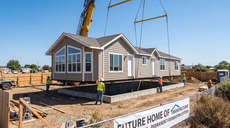 By eliminating the permanent chassis requirement, the law allows manufactured homes to be placed on standard foundations.