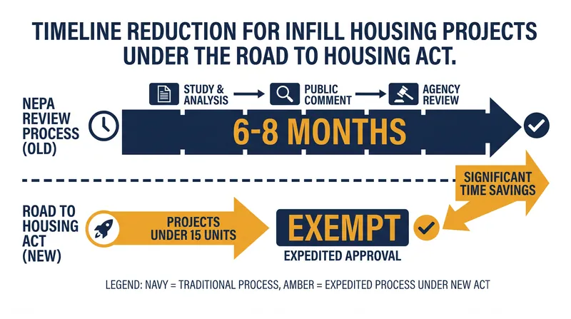 Developers can save up to eight months of pre-construction delays under the new NEPA exemptions.