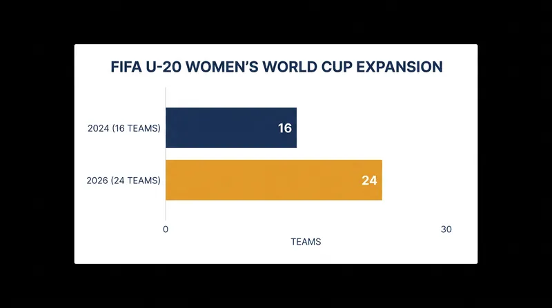 The 2026 tournament marks the first time the U-20 Women's World Cup features a 24-team format.
