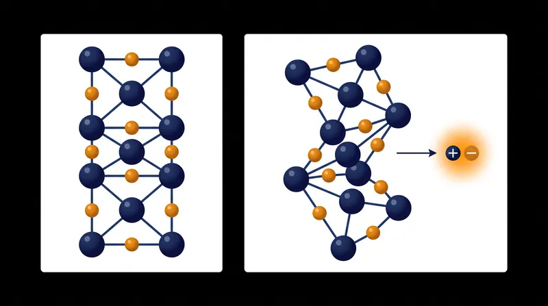 The rigid-unit mode (RUM) mechanism relies on a coordinated tilt of atom pairs to generate an electrical charge.
