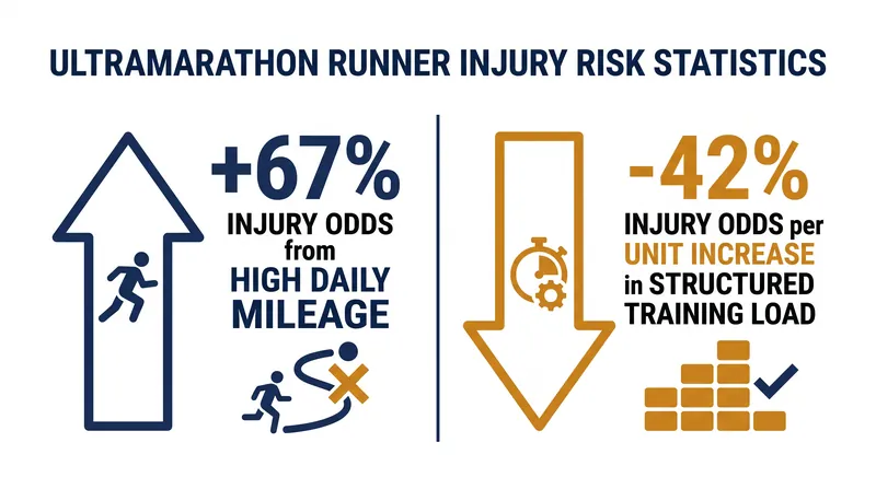 Data from ultramarathon runners demonstrates that structured training load increases actually protect against injury.