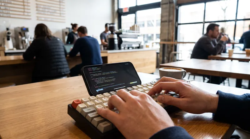 With native package support, developers can compile code and manage servers directly from their phone.