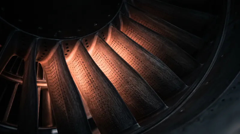 Advanced materials like ceramic matrix composites allow the engine core to operate at extreme temperatures while shedding weight.