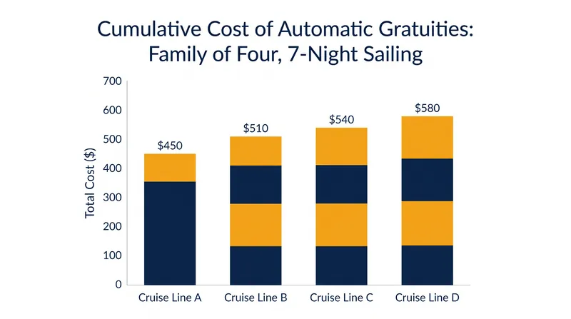 The cumulative cost of daily gratuities adds hundreds of dollars to a standard family vacation.