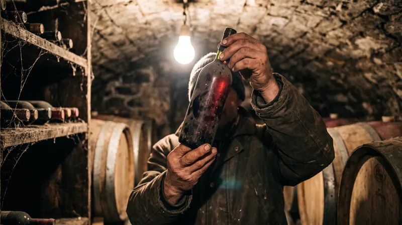 The slow ingress of oxygen through a natural cork provides the chemical catalyst required for tannin chains to link together.
