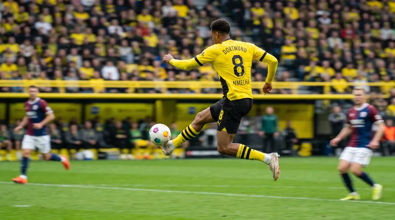 Felix Nmecha sealed the victory with an 89th-minute bicycle kick.