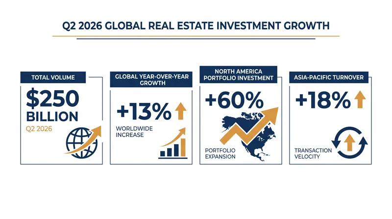 Institutional capital drove significant year-on-year growth across major global regions in the second quarter.