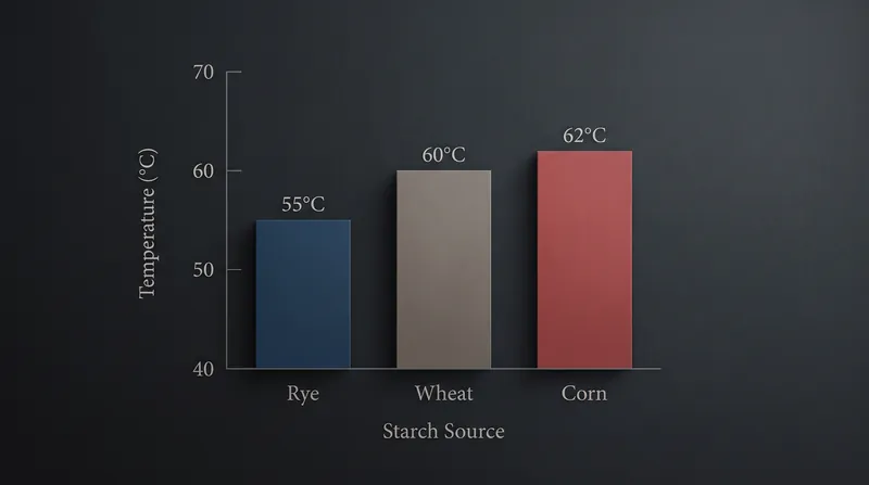 Different flours begin the gelatinization process at different temperatures, altering the final texture of the bread.