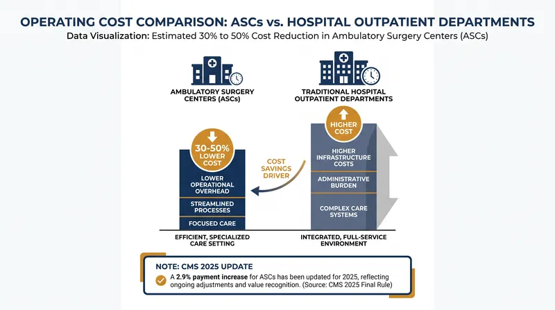 The financial logic driving the outpatient migration.