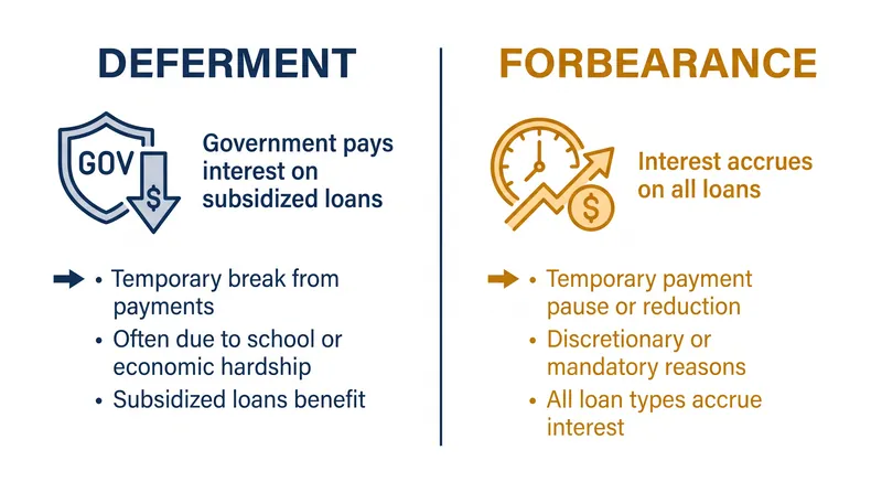The primary difference between the two programs is how they handle accruing interest.