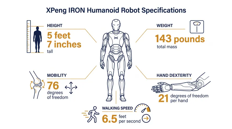 Hardware specifications for the general-purpose IRON robot.