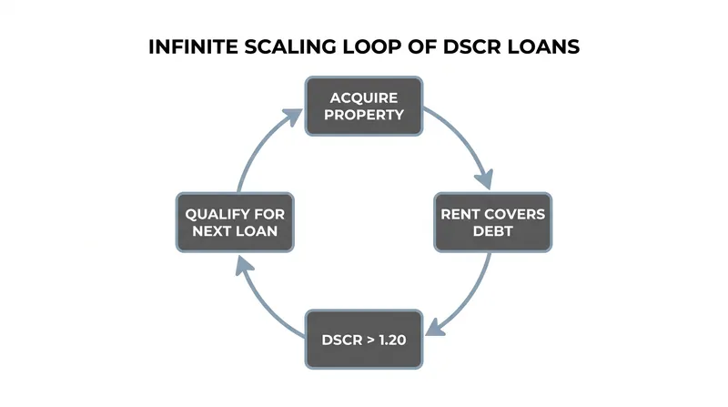 Because each loan is compartmentalized to the asset, DSCR allows investors to scale past conventional limits.