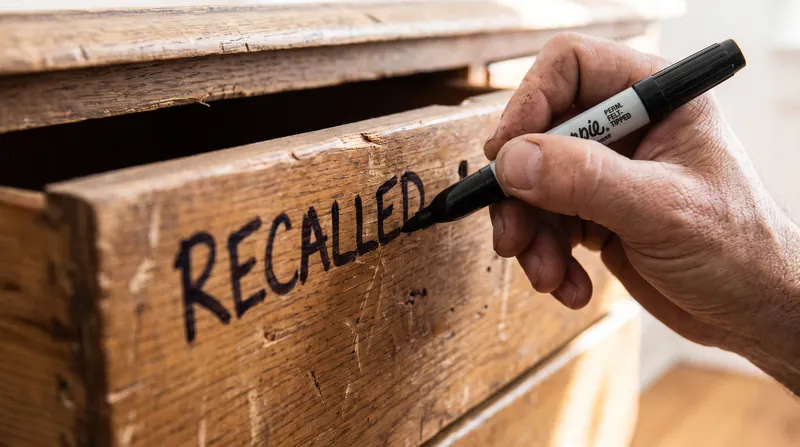 Consumers must permanently mark the dressers as recalled before submitting a photo for a refund.