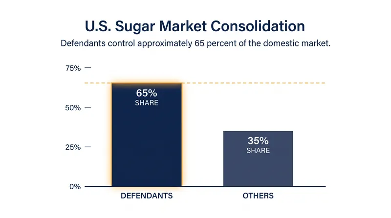 The lawsuit claims that heavy consolidation makes the U.S. sugar industry structurally susceptible to collusion.