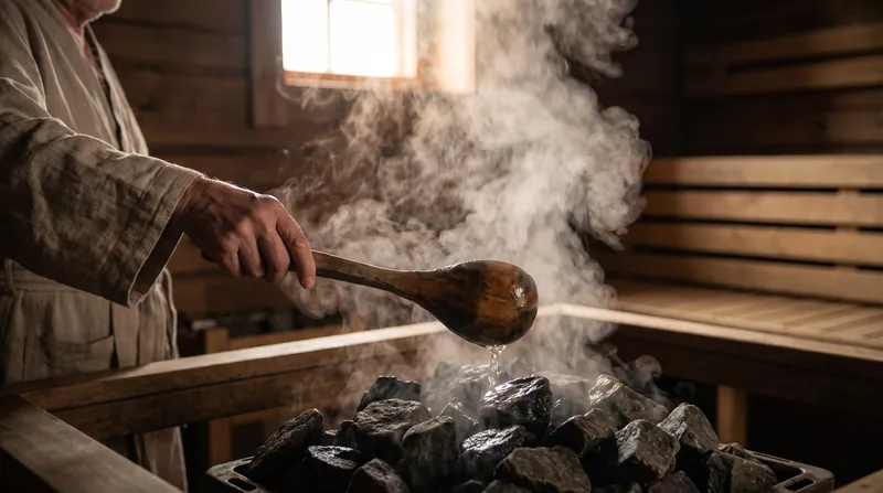 The sudden increase in humidity from steam forces the cardiovascular system to work harder to cool the body.