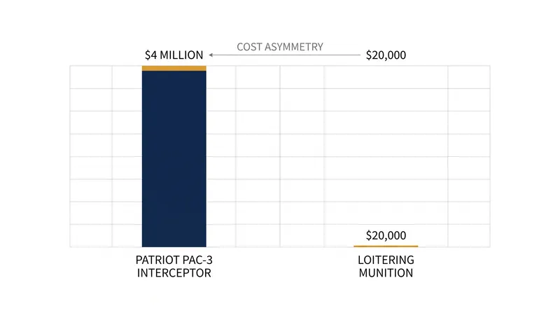 The inverted economics of modern air defense are driving the shift toward lower-cost engagement layers.
