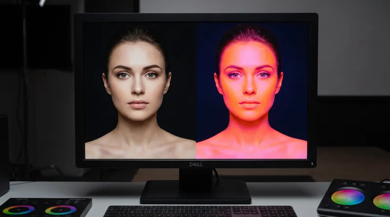 Viewing sRGB web content on a wide-gamut monitor without an sRGB clamp causes severe oversaturation.