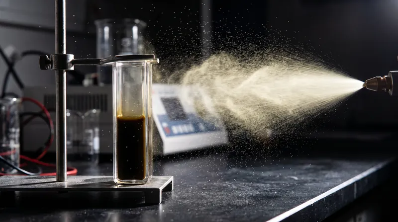 Because sub-micrometer droplets scatter light efficiently, a cloud can appear bright white or pale yellow even if the liquid composing it is profoundly dark.