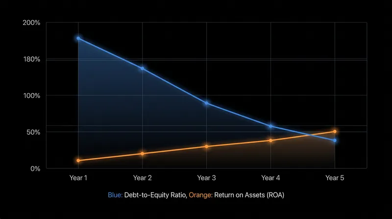 The temporary distortion of financial ratios caused by initial lease capitalization.