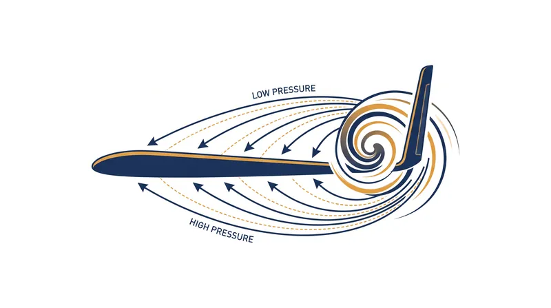 Winglets act like sails, catching the rotating crossflow of the tip vortex to generate forward thrust.